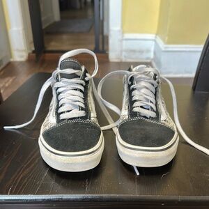 Vans Women's Black and White Sneakers